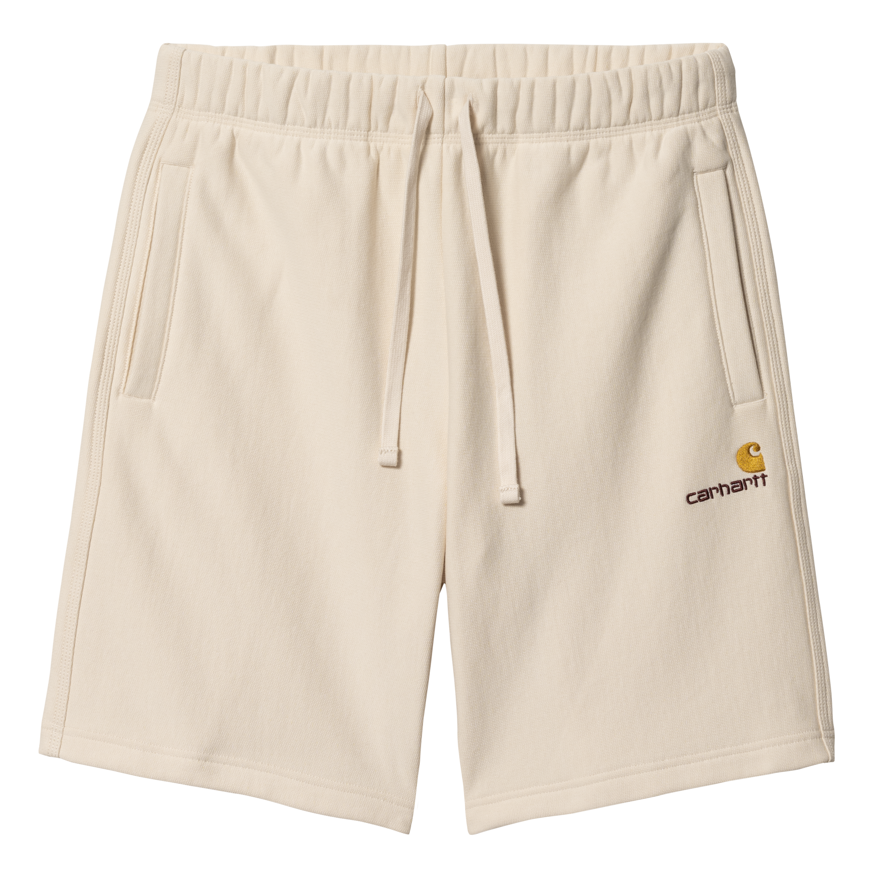 Carhartt WIP American Script Sweat Short in Beige