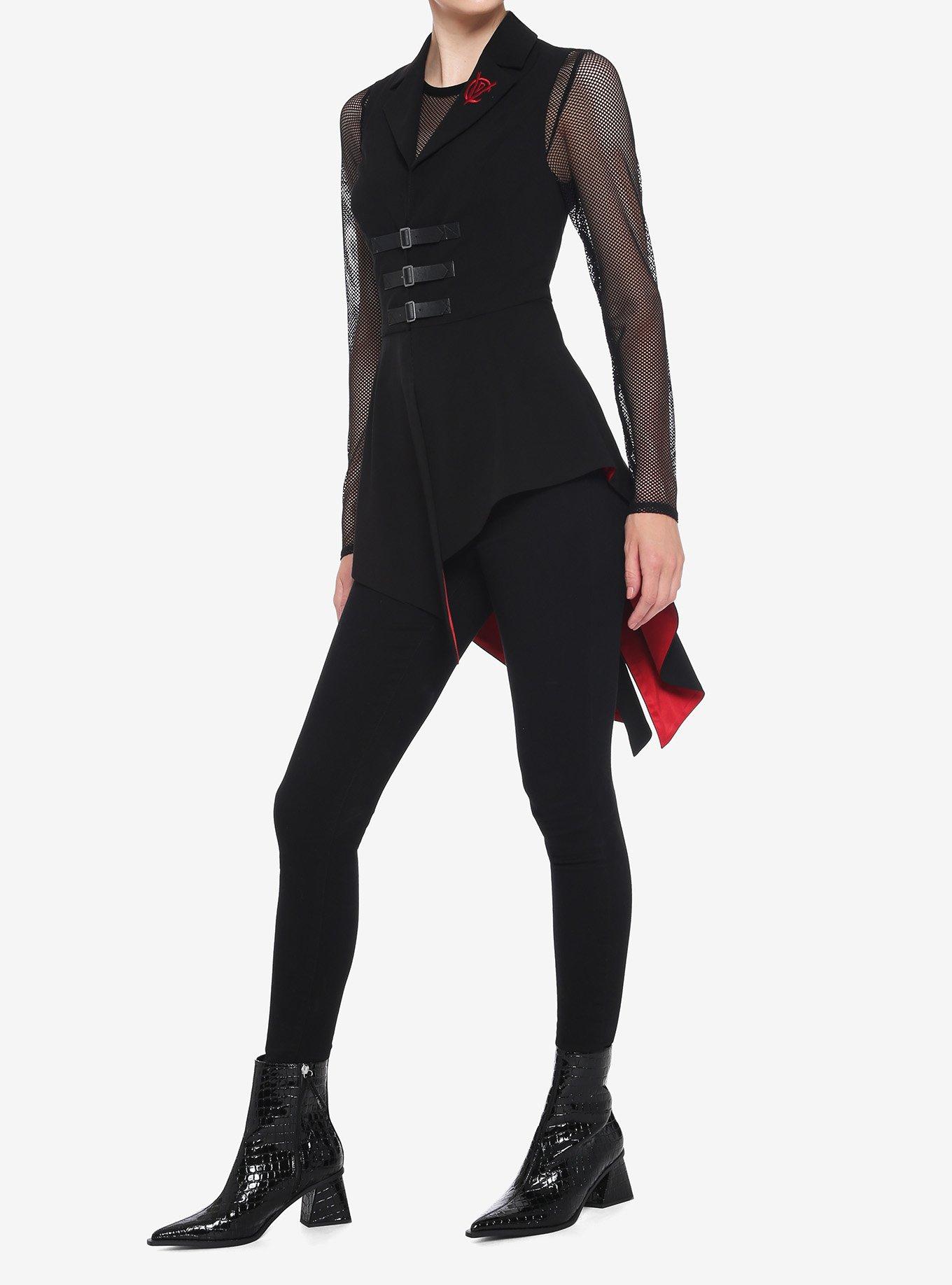 Her Universe Disney Cruella Buckle-Front Asymmetrical Waistcoat, , hi-res