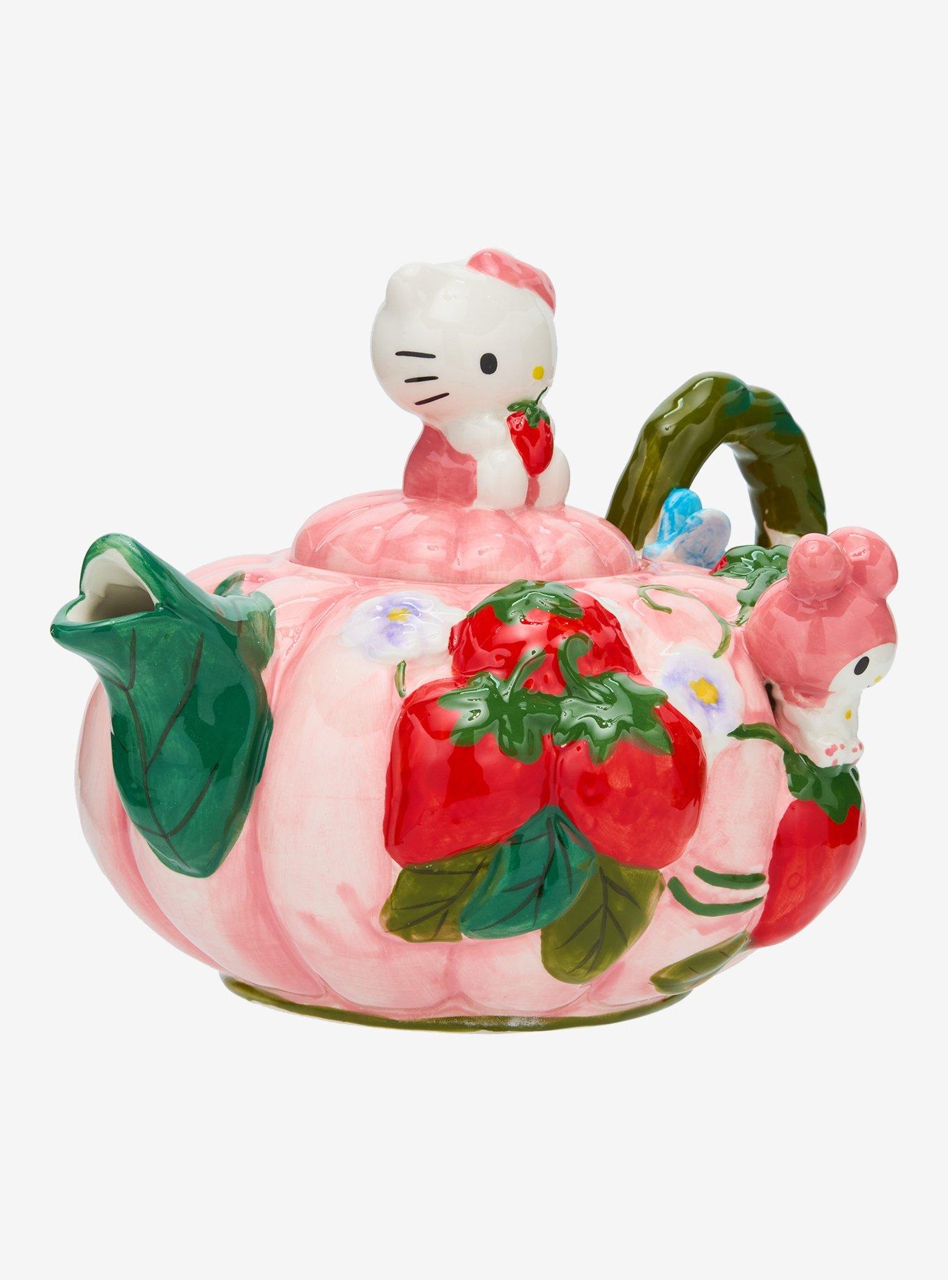 Blue Sky Hello Kitty & My Melody Strawberry Teapot, , alternate