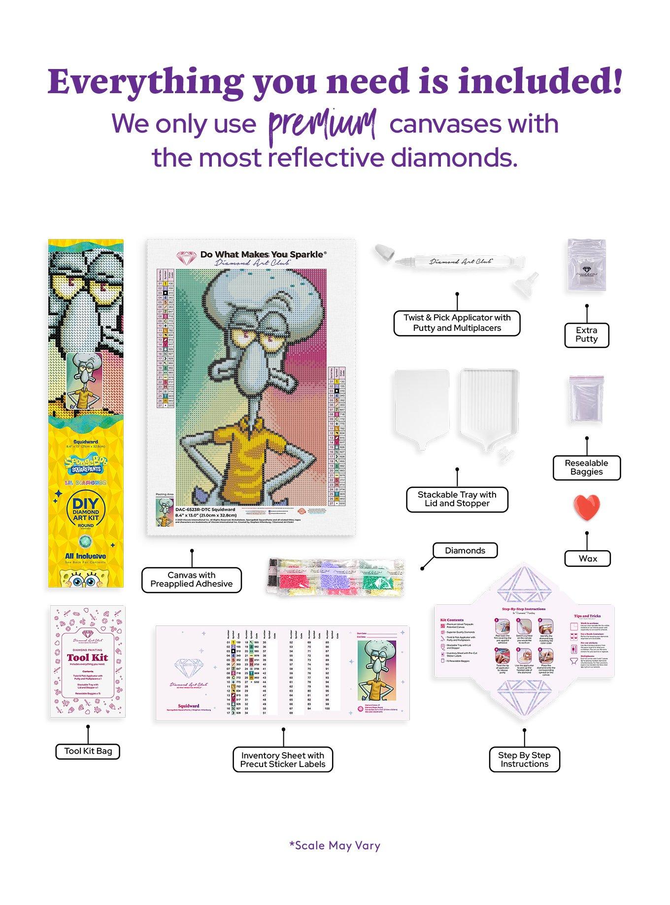 SpongeBob SquarePants Squidward Rhinestone Art Kit, , hi-res