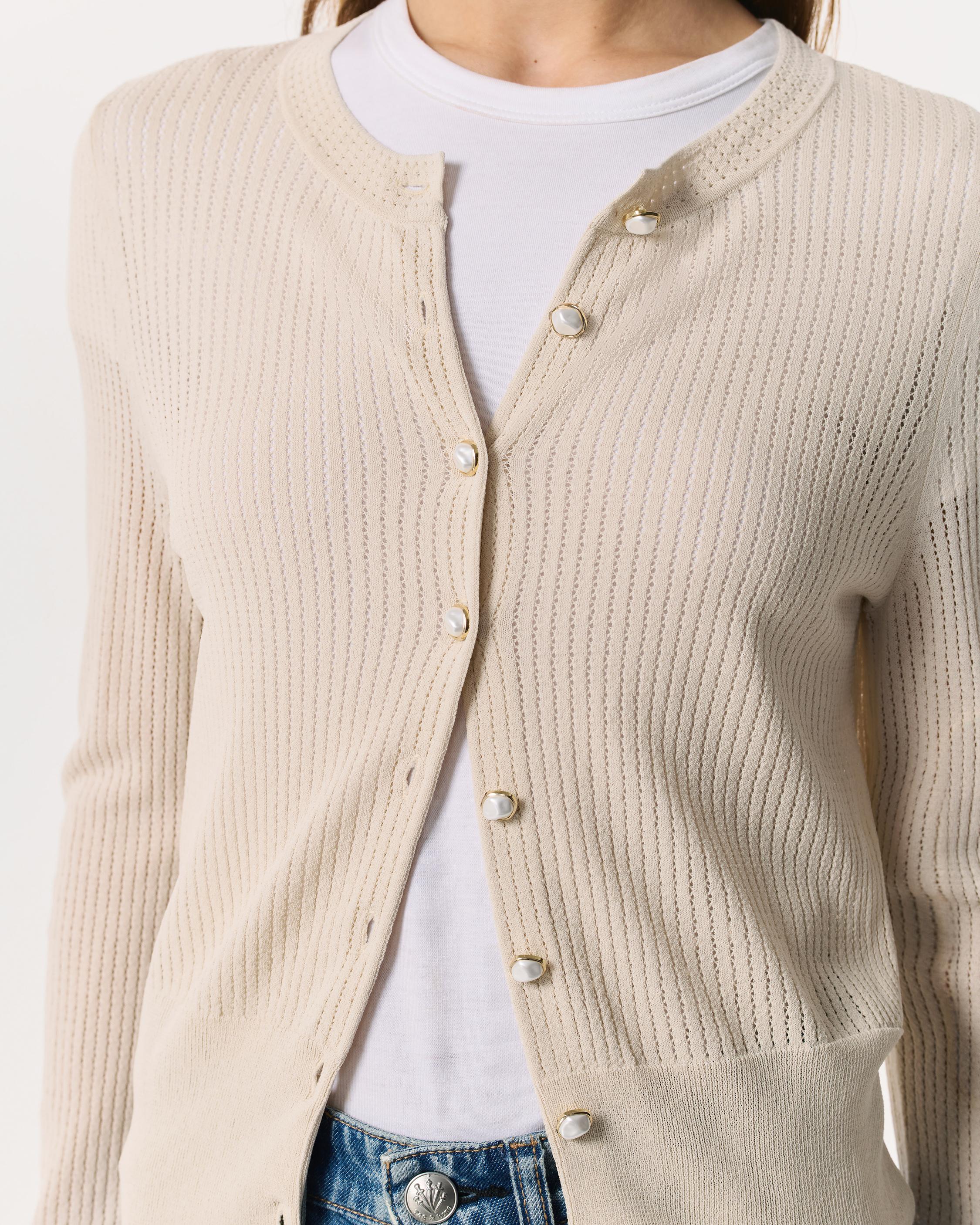 Molly Open-Knit Cardigan image number 3
