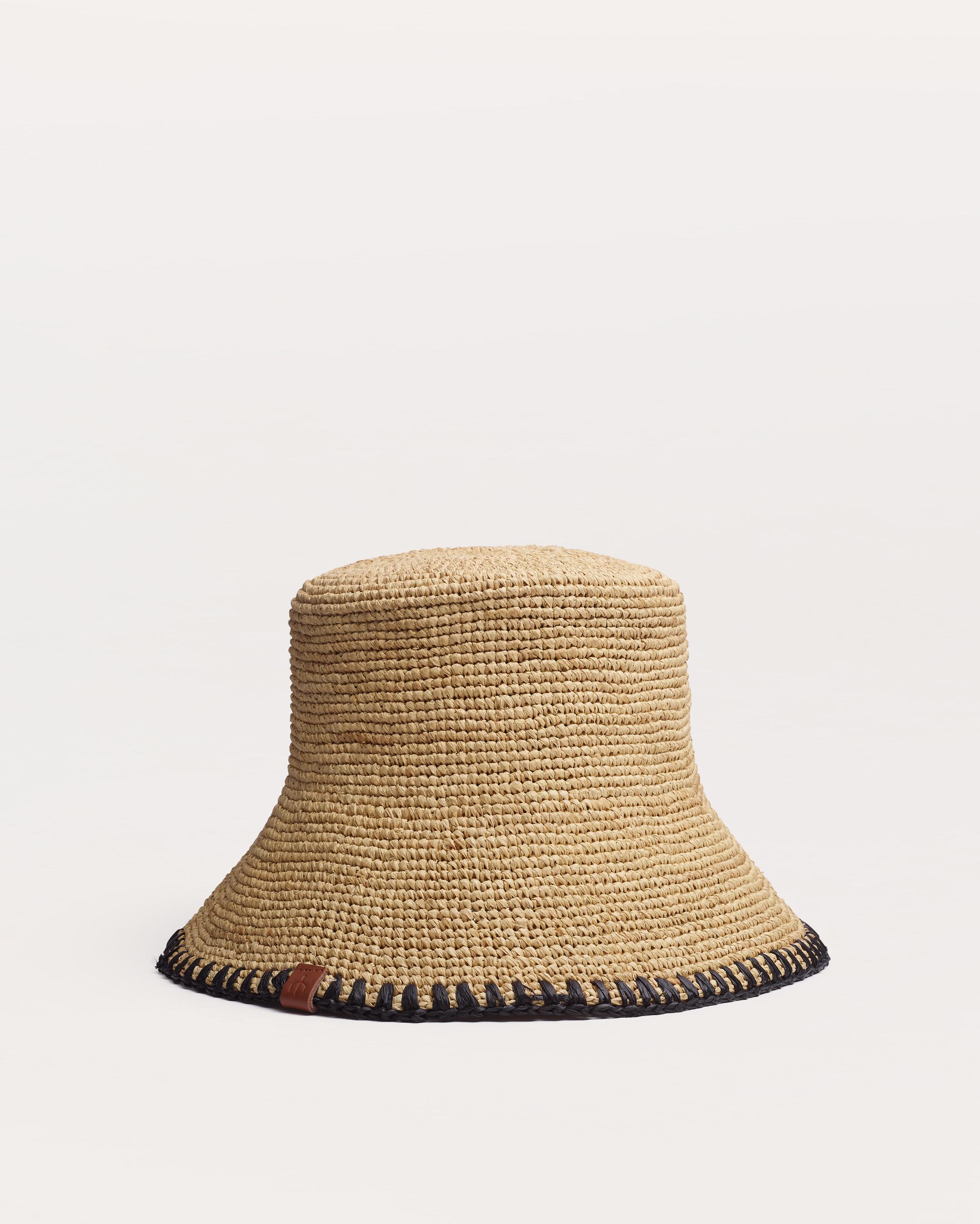 Jade Rollable Raffia Bucket Hat image number 1