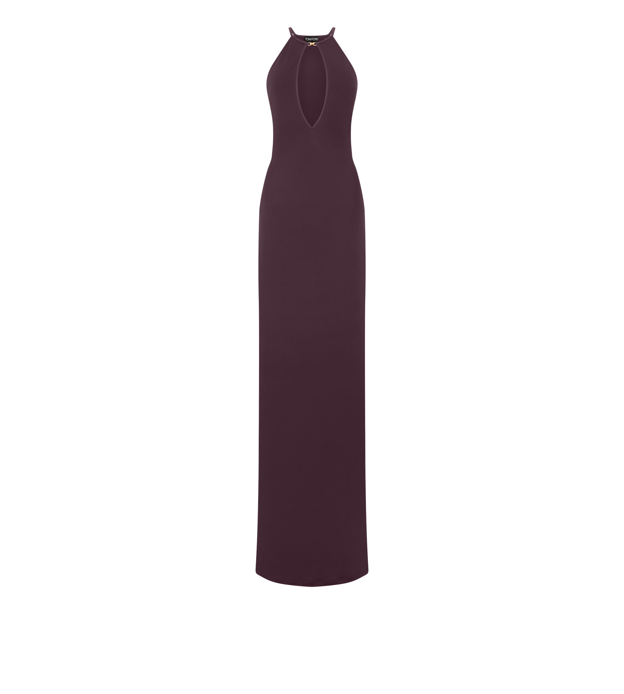 HALTERNECK EVENING DRESS WITH CUT OUT