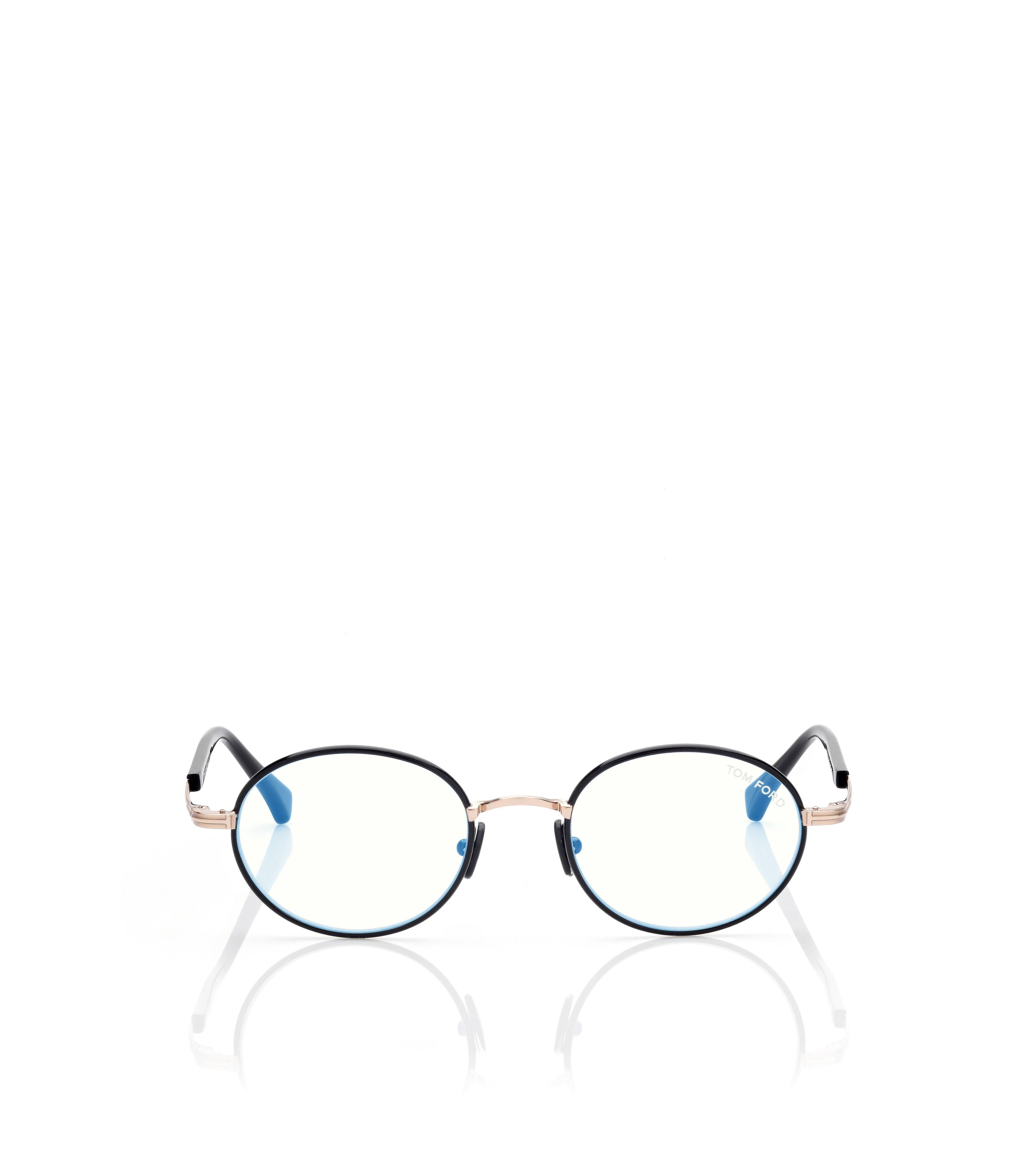 BLUE BLOCK ROUND OPTICALS