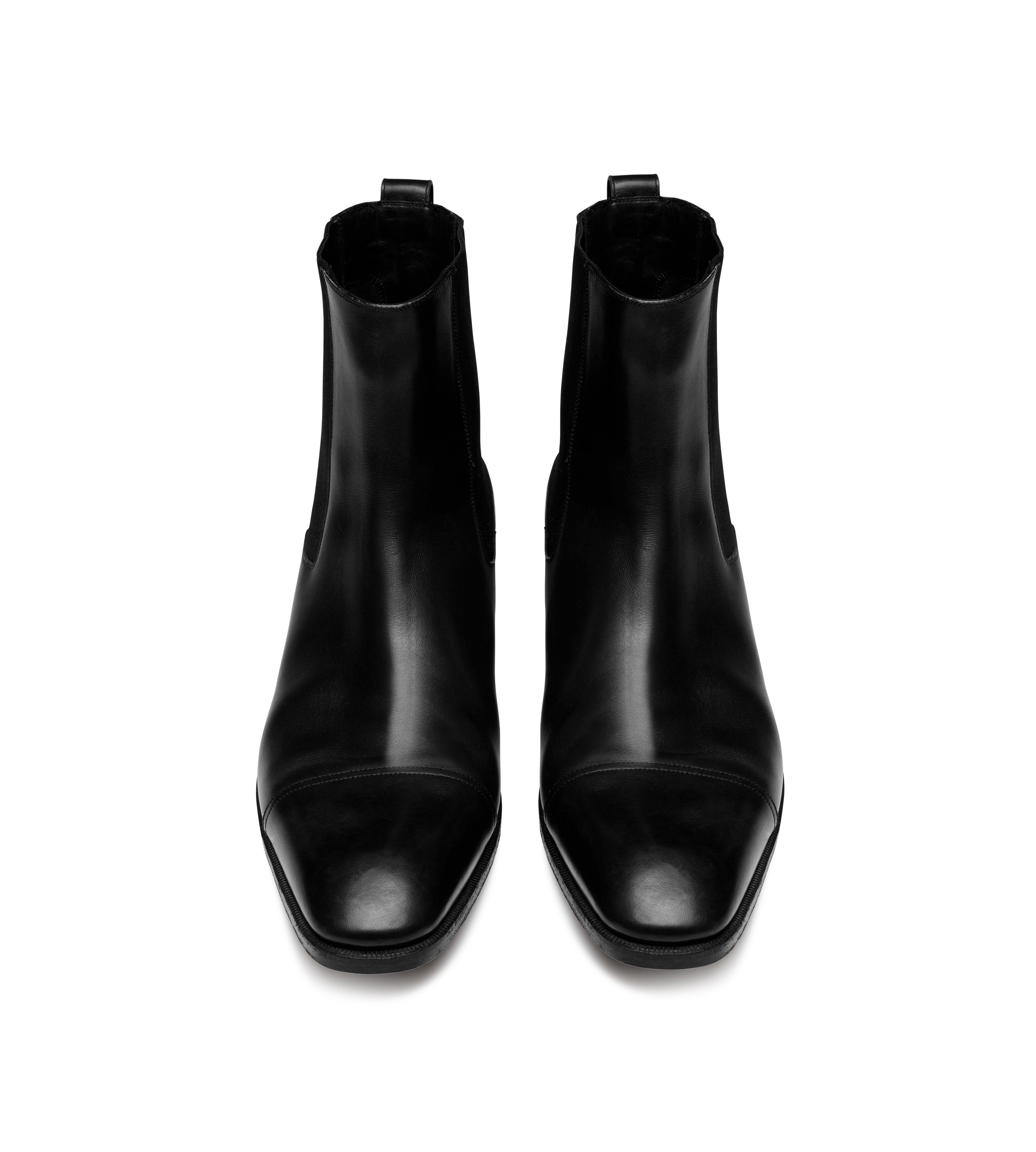 BURNISHED LEATHER GIANNI ANKLE BOOT