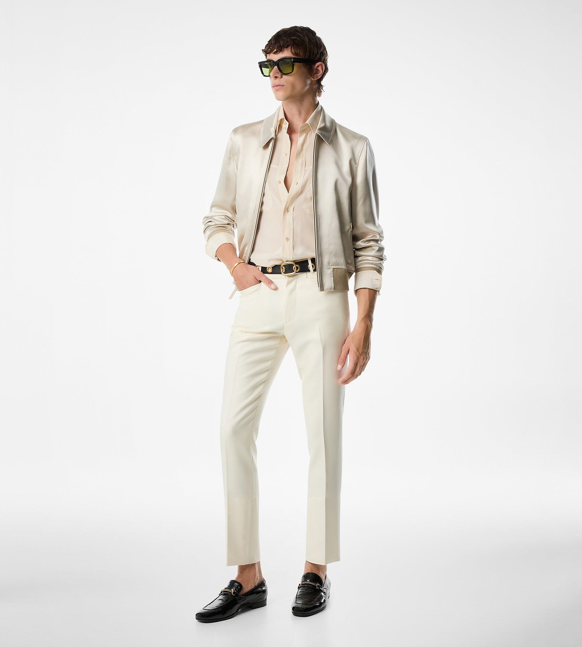 SILK SATIN REVERSIBLE BLOUSON