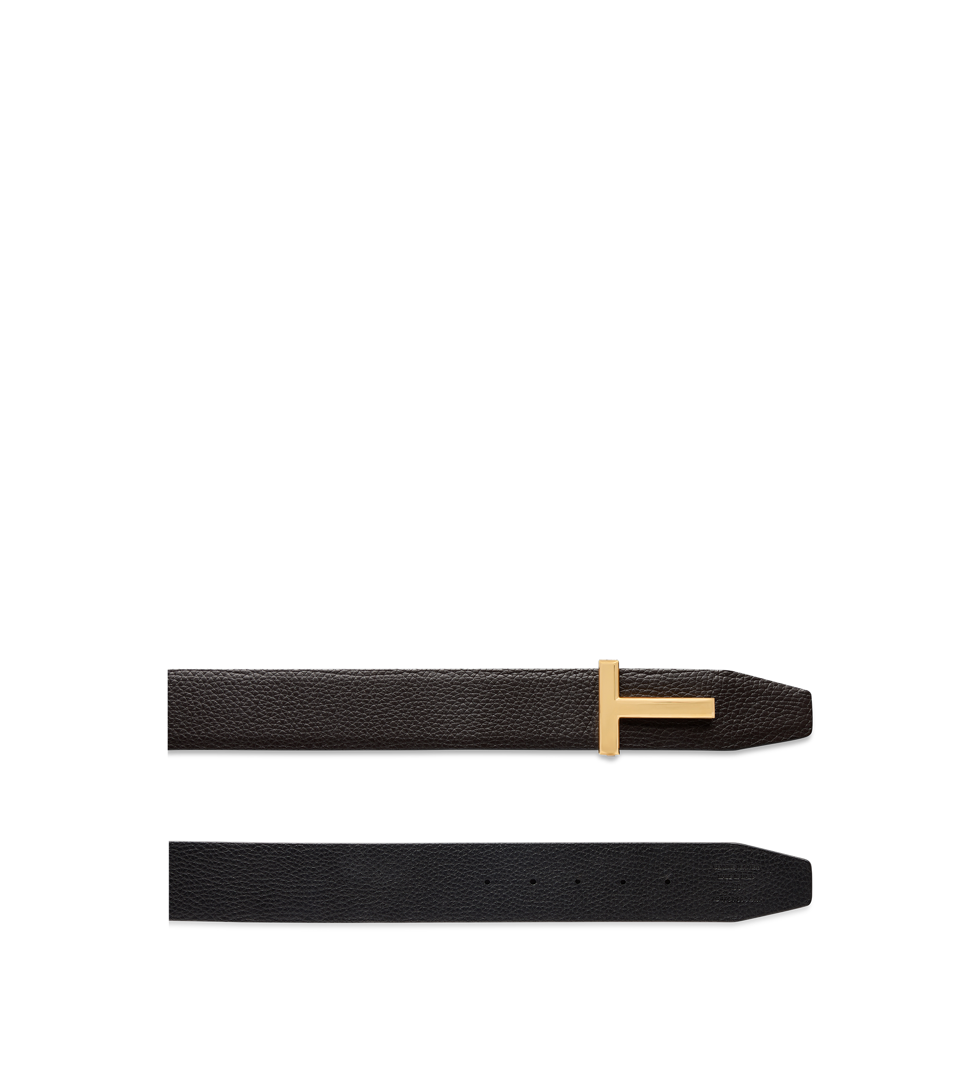 GRAIN LEATHER T ICON BELT