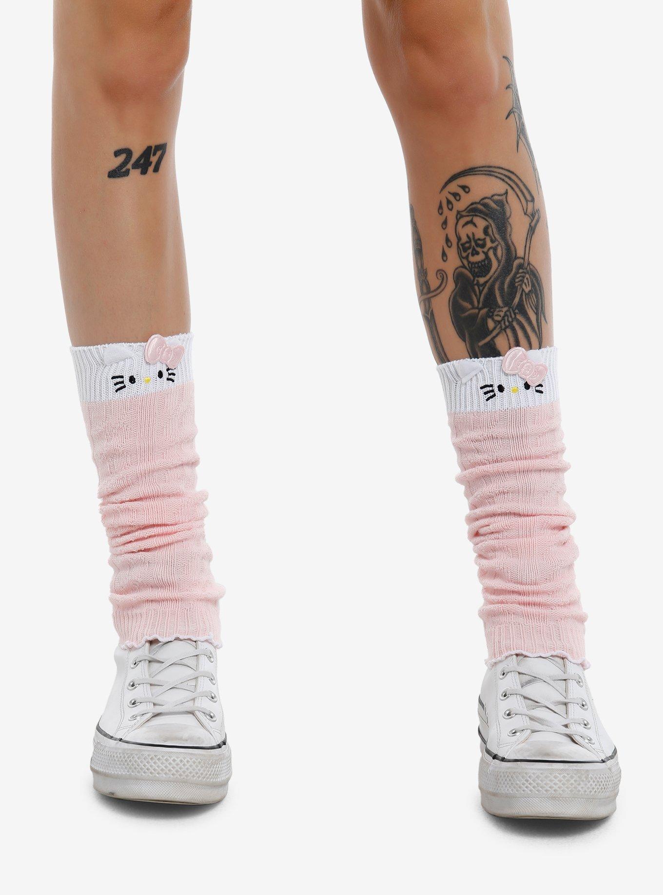 Hello Kitty Face Leg Warmers, , hi-res