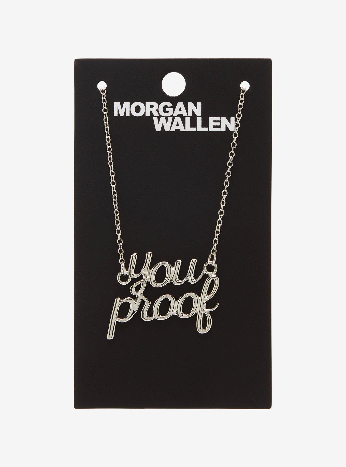 Morgan Wallen You Proof Nameplate Necklace, , hi-res