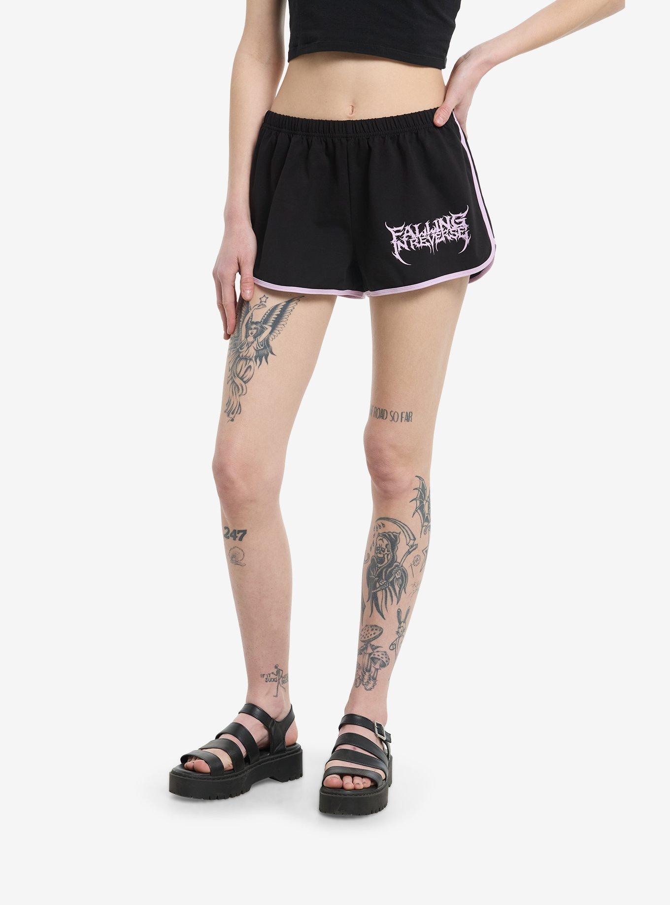 Falling In Reverse Star Logo Girls Soft Shorts, , hi-res