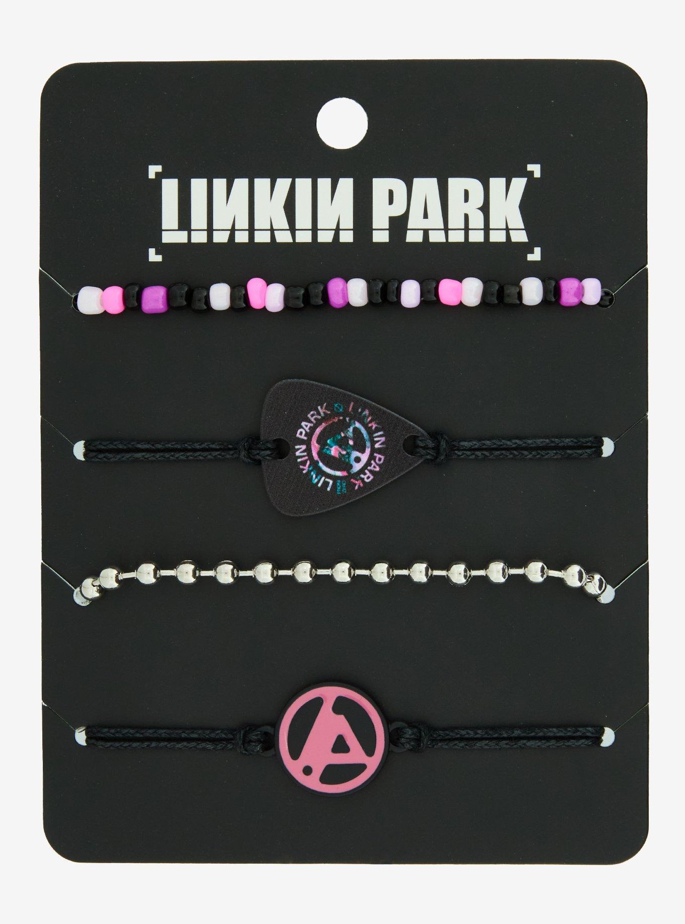 Linkin Park Guitar Pick Logo Bracelet Set, , hi-res