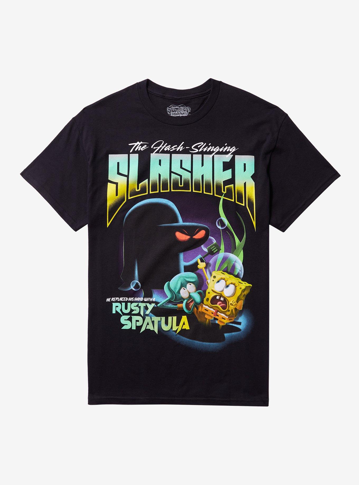 SpongeBob SquarePants Hash-Slinging Slasher Poster T-Shirt, , hi-res